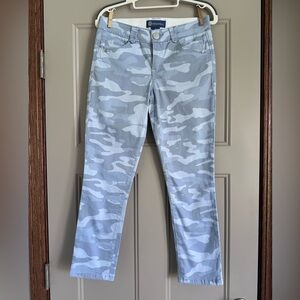 Democracy Women's Straight Leg Jeans - Light Blue Camo